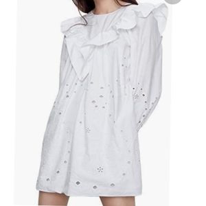 Zara white dress sz small nwt